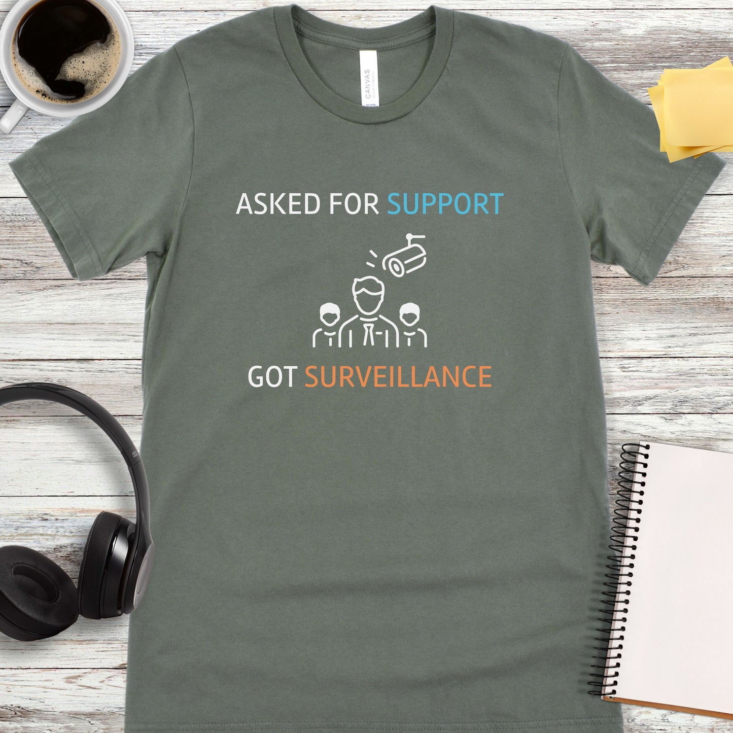 Asked for Support - Got Surveillance T-Shirt